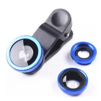 3 IN 1 Wide Angle Fish Lens Camera Kits Fisheye Lens Zoom For Xiaomi iPhone Huawei Macro Universally Support All Cell Phones Smartphone Lenses