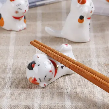 Jubee Cat Shaped Spoon Holder Fork Knife Holder Chopsticks Holder Japanese  Cat Holder Set Of 6 Star Wars Chopsticks Chopsticks