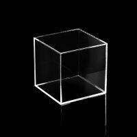 ∈ 1pcs 10cm/12cm/15cm side length transparent acrylic hollow square organic-glass props display stand visualizer