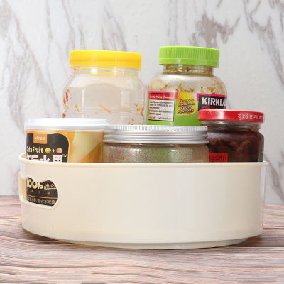 BOKALI 1PCS Kitchen Corner Turntableไม่ลื่นหมุนกล่องเก็บของชั้นวางภาชนะOrganizer