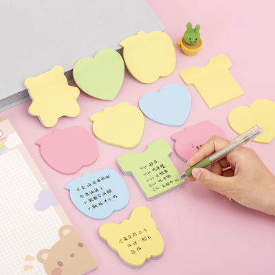 Whimsical Stationery Accents Sweet Desk Décor Creative Memo Pads Colorful Reminder Stickers Adorable Sticky Notes