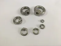 10pcs M3 304 Stainless Steel Eye Nut Marine Lifting Lug Eyenut Ring Nut Loop Hole for Cable Rope Lifting