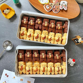 Haru Cafe - Cookie - คุกกี้โฮมเมด Almond bear - Choco bear - สูตรจากญี่ปุ่น - ของขวัญ - วาเลนไทน์ - วันเกิด