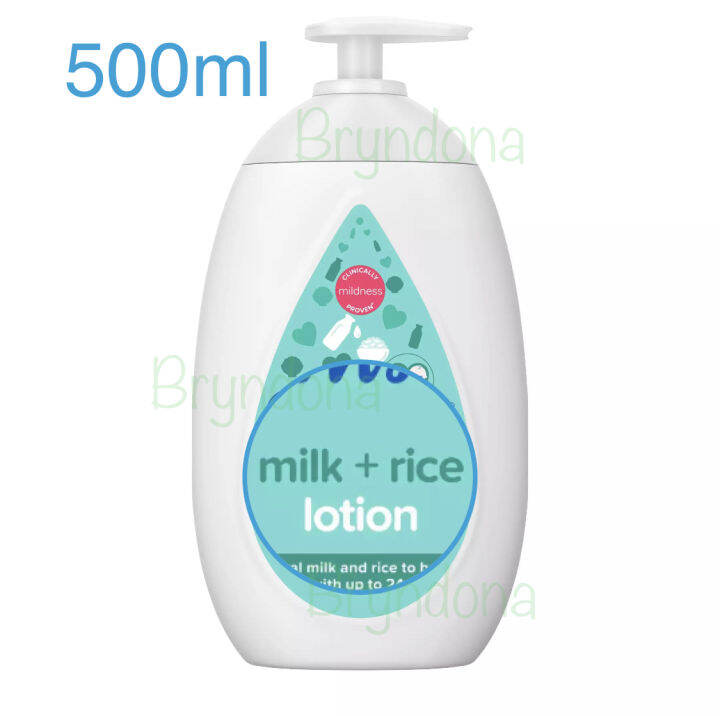 JOHNSON'S Milk + Rice Baby Lotion 500ml Lazada