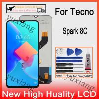 ZZOOI Original LCD For Tecno Spark 8C KG5k KG5j  LCD Diaplay Touch Screen Digitizer Replacement