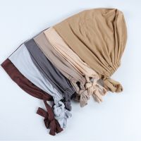 Soft Inner Muslim Women Hijab Cap Islamic Head Wear Hat Underscarf Cotton Hats Bonnet Turkish Scarves Arab Headdress India Caps