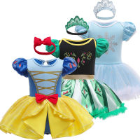 ทารกแรกเกิดเด็กทารกหญิงฤดูร้อนแขนสั้น Romper สำหรับสาวเสื้อผ้า Mermaid Snow White 1st ชุดวันเกิด Elsa Jumpsuits ใหม่ชุดเจ้าหญิง0-24เดือน