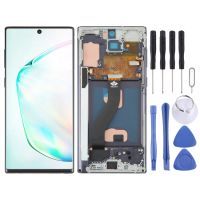 หน้าจอ LCD วัสดุ TFT สำหรับประกอบครบชุดพร้อมกรอบ Samsung Galaxy Note10เครื่องอ่านพิกัด/ลายมือไม่รองรับการระบุลายนิ้วมือ