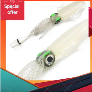 Sea Fishing Bionic Squid Bait with Ear Thin Fin Soft Baits Fish