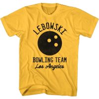 【New】เสื้อยืด พิมพ์ลาย Lebowski Bowing Team Los Angeles Bowler film Comdy Dude สําหรับผู้ชาย