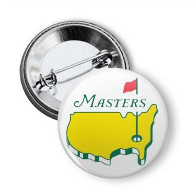 Golf Brooch Aluminum Alloy Masters Golf Logo Map Badge Pin Brooch Lapel Pin Golf Ball Marker Shirt Bag Gift Jackets &amp; Hat Decor classic
