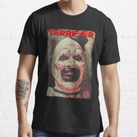 Mens Tshirts Terrifier Art The Clown Horror Movie T-Shirt Tshirt Short Sleeve T Shirt Graphic Summer New Tops Tees Oversized 5Xl S-4XL-5XL-6XL