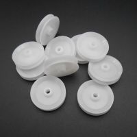 10Pcs/Lot New Plastic Pulley Wheel Toy Wheels Small Concave Flywheel Dia.29mm Bore Aperture 4MM 3.9MM 4A White / Red / Blue SAME Furniture Protectors