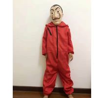 original Halloween costume money heist cosplay costume Dali cos suit red jumpsuit