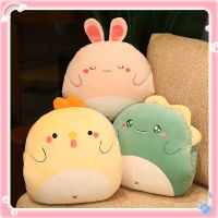 (ร้อน) หมอนแมวน่ารักกระต่ายสีชมพูยัดไส้สัตว์ Plushies ไดโนเสาร์ของเล่นตุ๊กตา Kawaii ชิบะอินุนุ่ม Nap หมอนกับผ้าห่มตุ๊กตาสีเหลือง