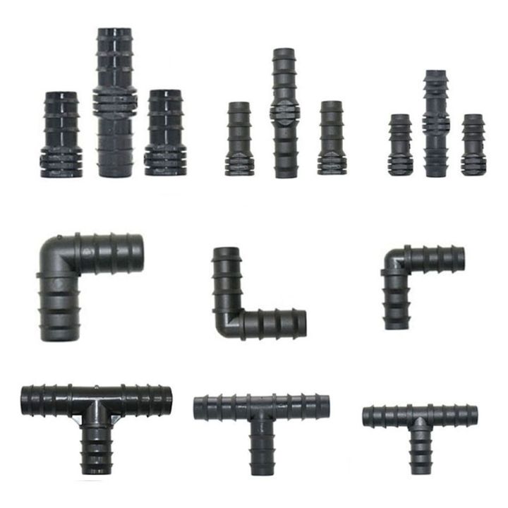 yf-16mm-20mm-25mm-garden-irrigation-tubing-barbed-tee-elbow-end-plug-pe-pipe-coupler-drip-for