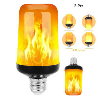 E27 LED Flame Effect Light Bulb 4 Modes Flickering Emulation Home Garden Lamp Christmas Halloween Decor Light Flame Bulbs Lights