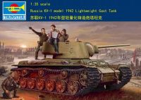 ทรัมเป็ตเตอร์00360 1/35 N KV-1 1942รถถังที่มีน้ำหนักเบา