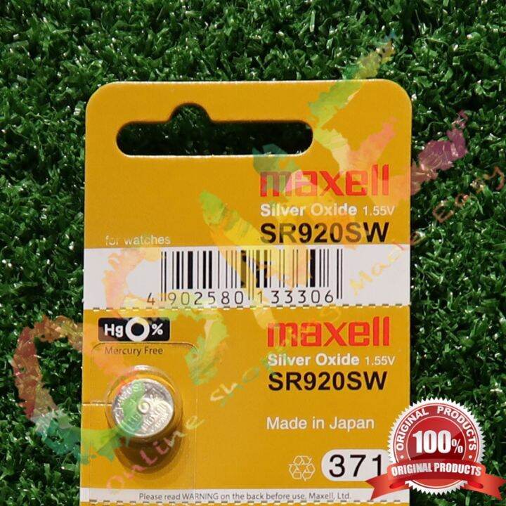 1PC - (100% Genuine) Maxell SR920SW 371 Silver Oxide Battery | Lazada