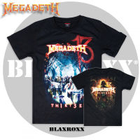 Blaxroxx เสื้อลิขสิทธิ์แท้ Megadeth (MGD003) ผ้า Supersoft cotton