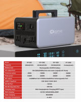 Ionic Lithium battery Lifepo4 HY-1500W แบตเตอรี่แบบพกพา