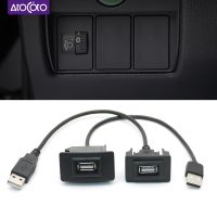 อะแดปเตอร์สายต่อ USB รถยนต์สำหรับ Honda Brio Civic CRV Fit Jazz City Accord Radio Extension การถ่ายโอนข้อมูลการชาร์จสายไฟตะกั่ว