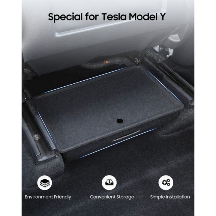 กล่องเก็บของใต้เบาะรถยนต์-พร้อมฝาปิด-สําหรับ-tesla-model-y-2020-2022-อุปกรณ์ตกแต่งภายในรถยนต์-cod