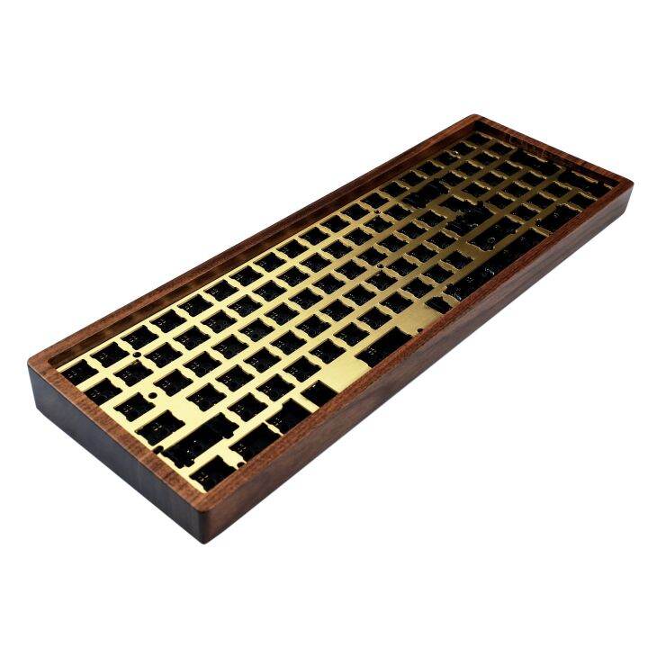 96 Wooden Case Hotswap Keyboard QMK VIA Underglow RGB ANSI ISO PCB