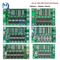 3S 4S 40A 60A 18650 แบตเตอรี่ลิเธียม Li-ion PCB BMS Protection Board Balance / Enhanced สําหรับ Drill Motor Power Bank โมดูลเซลล์ Lipo