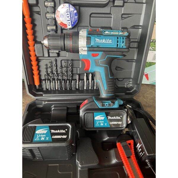 สว่านไร้สาย-สว่านแบต-makita229v-3ระบบกระแทกได้-แบตใหญ่อึดทน-งานเทียบaa