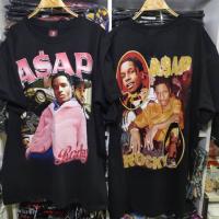 2023 เสื้อยืด Asap rocky rapter raptee เสื้อยืดแขนสั้นไซส์ยุโรป เสื้อยืด