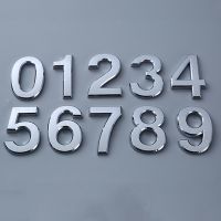 ■☎✖ 7cm Address Number Door Plate Letters 3D Digits Numeral Plaque Sign Sticker for House Family Hotel Apartment Home Custom Sign