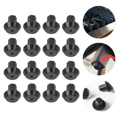 New product 16PCS Gas Range Burner Grate Foot Compatible Burner Foot Ruer Feet For Gas Stove Replacement Parts