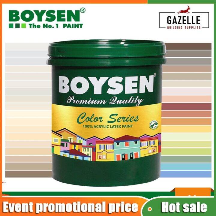 Boysen Color Series Permacoat Semi-Gloss Acrylic Latex Paint - 4L (For ...