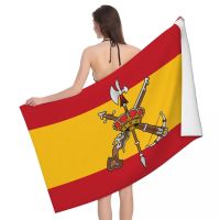 【CC】✕  Spanish Legion Flag Absorbent Microfiber Beach Dry Spain Shower