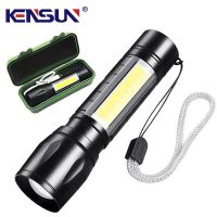 Mini XPE+COB Side Light Flashlight USB Rechargeable Pocket Torch Built-in 14500 Battery Ligt IPX4 Waterproof Lampe Lantern Rechargeable  Flashlights