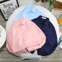 【S-4XL】Ready stock multi color optional shirt mens long sleeve shirt slim Korean Trend youth students pure cotton thin shirt business casual suit bottomed white shirt Korean Trend slim man tops