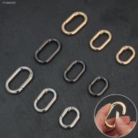 ✧✁ Oval Spring O Ring Openable Leather Bag Handbag Strap Buckle Connect Keyring Pendant Key Dog Chain Snap Clasp Clip Carabiner