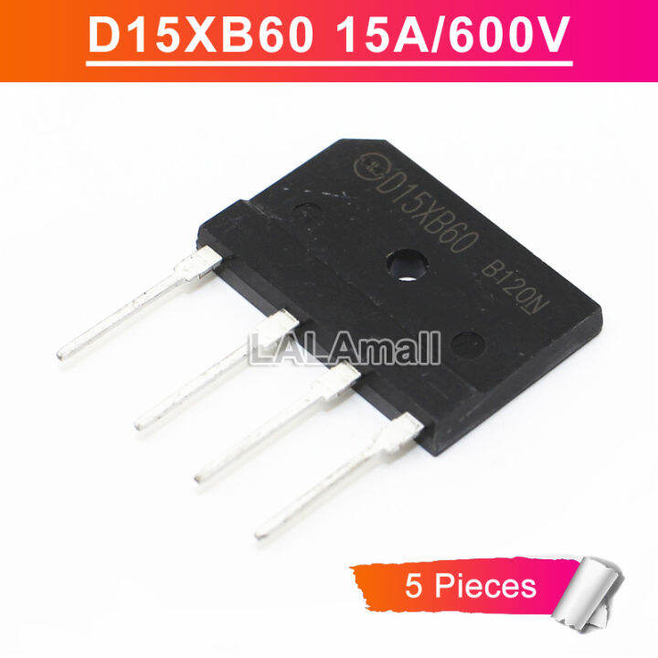 5ชิ้น D15XB60 D15SB60 15A/600โวลต์เตาแม่เหล็กไฟฟ้าสะพาน Rectifier ใหม่ ...