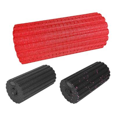 Vibrating Foam Roller 4 Gears Rechargeable Vibrating Muscle Massage Roller Portable Foam Muscle Roller for Yoga Workout Fitness Equipment for Warm Up vividly