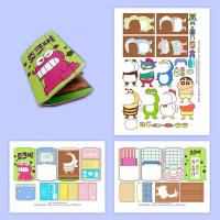 Pelune สมุดกิจกรรม Diy หนังสือเงียบมอนเตสซอรี่ของที่ระลึกงานปาร์ตี้ดินสอสีกลางแจ้ง