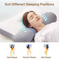 Super Ergonomic Pillow Orthopedic All Sleeping Positions Cervical Contour Pillow Neck pillow for neck and shoulder pain Relief