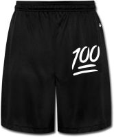 VOLTE 100 Emoji Logo Breathable Athletic Walk Mens Performance Shorts Sweatpants