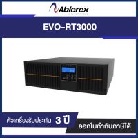 ABLEREX-EVO-RT3000 True online UPS 3000va/2700w with LCD display, 6x12v battery, Rack type On-site swap 3 year / battery 3 year