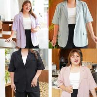 Blazer แขนสั้น สาวอวบอก 46-48 นิ้ว  #FMBL-D31043