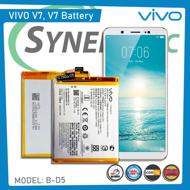 For VIVO V7 Battery Original, Premium High Quality Battery, Model: B-D5 ...