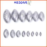 HESONG 5/10Pcs คุณภาพสูง น้ำหนัก น้ำหนักเพิ่มเติม Line Sinkers ขั้วต่อตะขอ ตกปลาตะกั่วตก รูปมะกอก Sinker