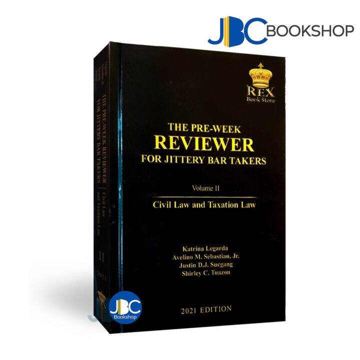 The PreWeek Reviewer for Jittery Bar Takers Volume 2 2021 (CB) by