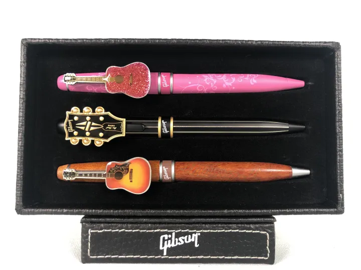 Gibson Premium Pen With Logos (Bling Sparkle - Headstock - Humming Bird) |  Lazada