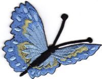 iron on patch Embroidery Beautiful butterfly 7x5 cm ผีเสื้อ สวย ตัวรีด เย็บติดผ้าประเทศไทย โลโก้ปัก มีกาวสำหรับรีด ตกแต่งเสื้อผ้า